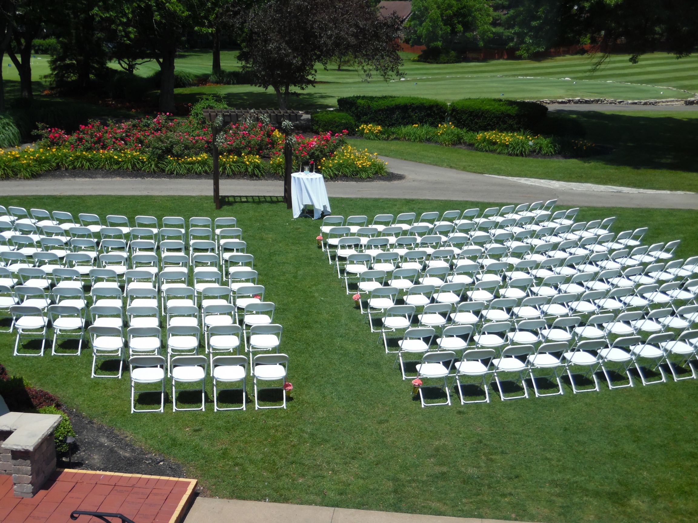 Outdoor Ceremony Air view best